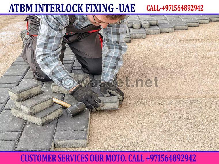 Floor  Interlock Fixing Company UAE 4