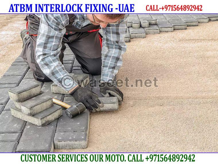 Floor  Interlock Fixing Company UAE 6