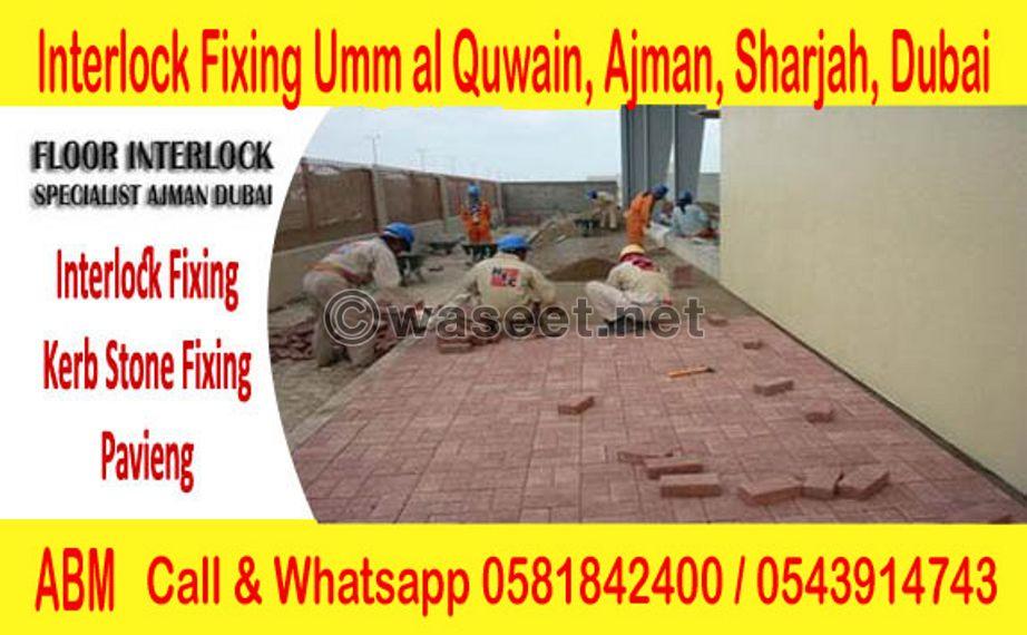 Floor  Interlock Fixing Company UAE 9