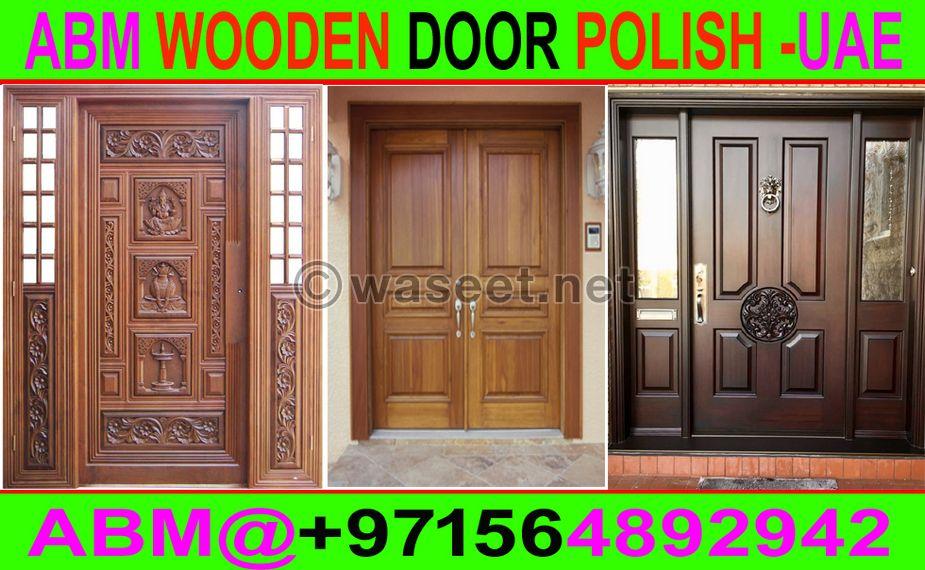 Door Polishing   Painting Works Contractor 5