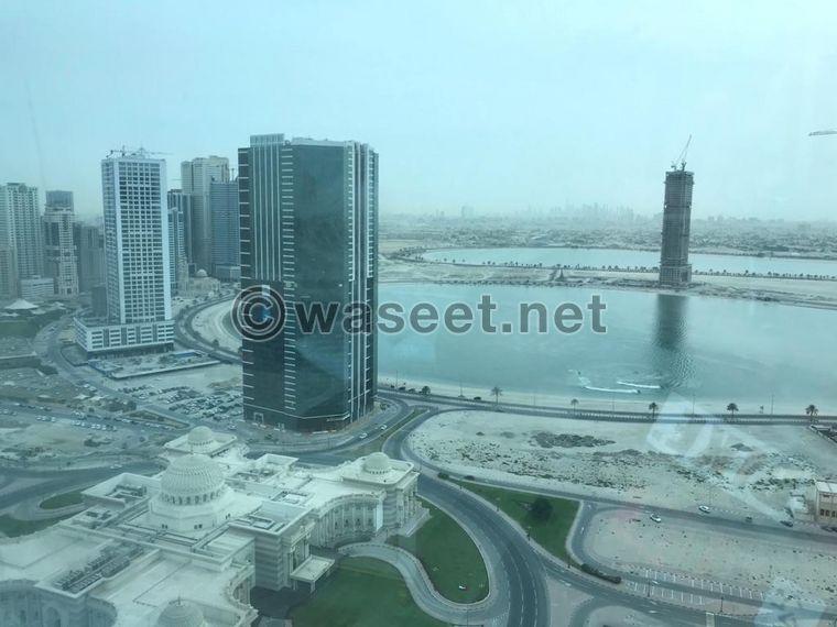 Furnished room and hall for rent in Corniche Al Khan  0