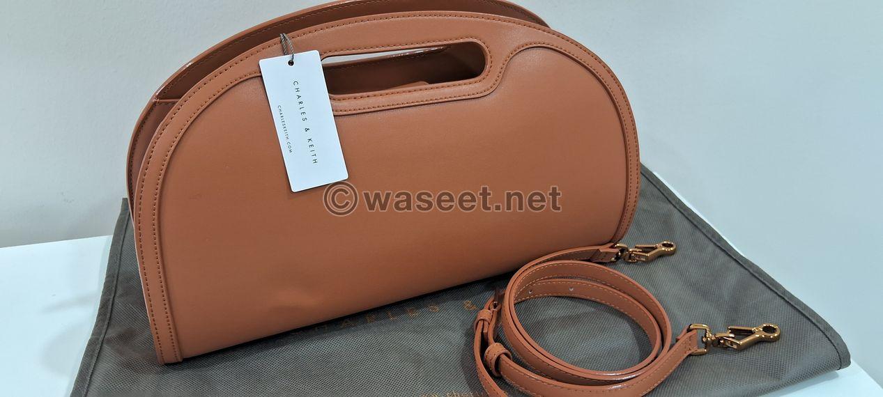 Camel vegan leather handbag 4
