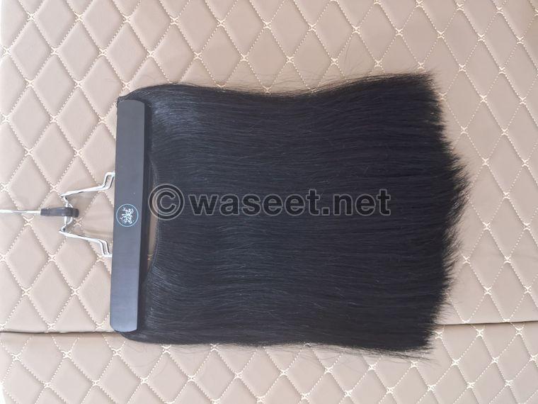 New Human Hair Halo Extension with Cap 3