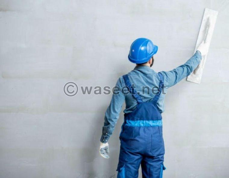 Plaster and wall painter 0