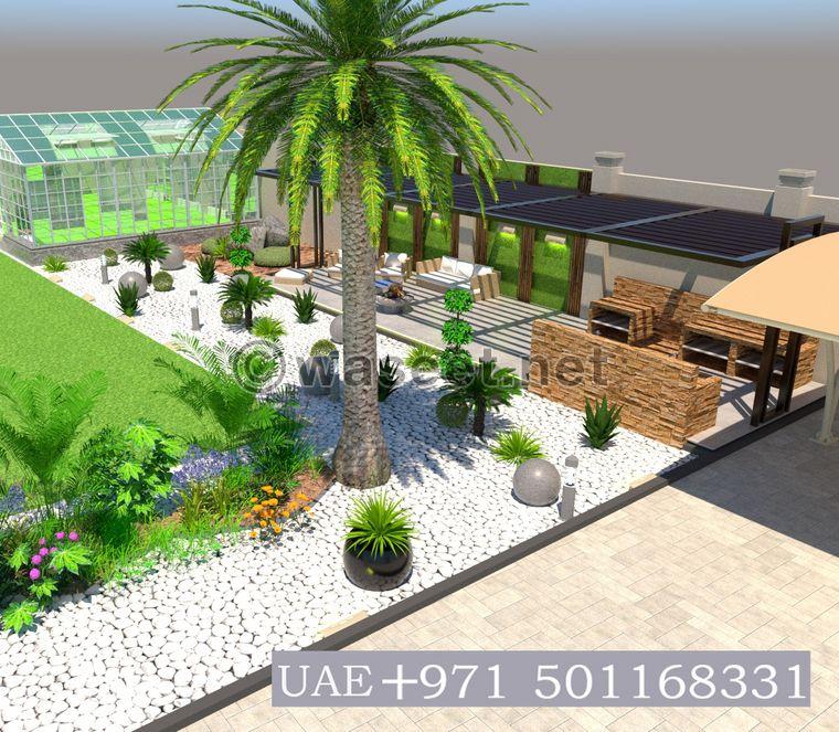 Professional designer designing gardens and agricultural projects for individuals and companies 2