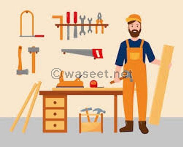 Carpenter dismantling installation repair in all Emirates  0
