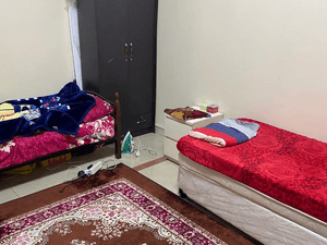 Sharing accommodation in Al Nahyan camp