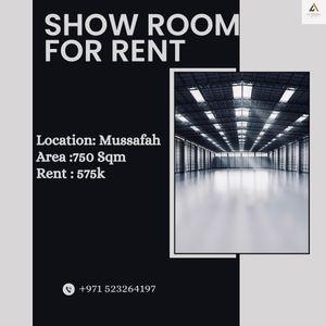 Showroom for rent Musaffah