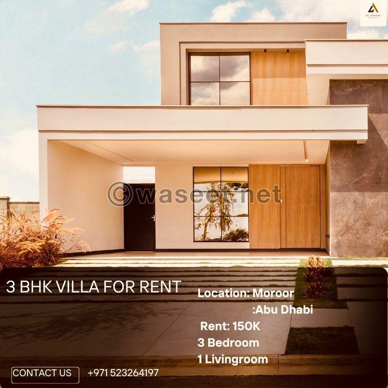 3 bhk villa for Rent 0