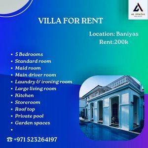 Villa for Rent