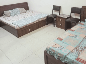 Furnished apartment for rent, two rooms, 2 halls