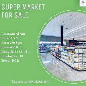 Supermarket for sale 250 meters