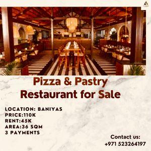 Pizza and Pastry Restaurant for Sale