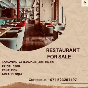 Restaurant for sale in Rawda