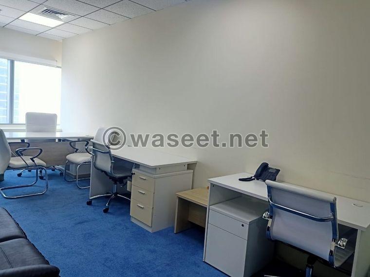 A fully furnished office in Dubai for rent   4
