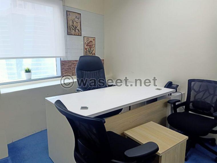 A fully furnished office in Dubai for rent   0