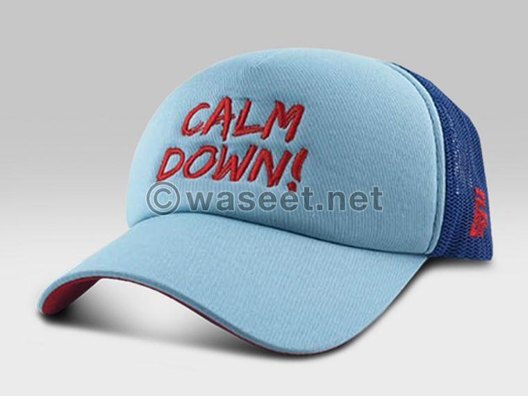 Calm Down Cap  Blue and Red Caps in Dubai 0