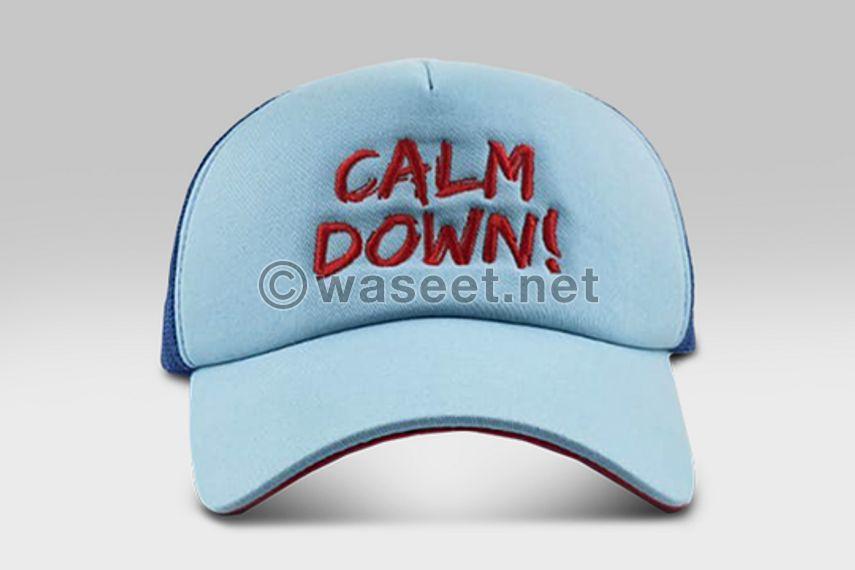 Calm Down Cap  Blue and Red Caps in Dubai 1