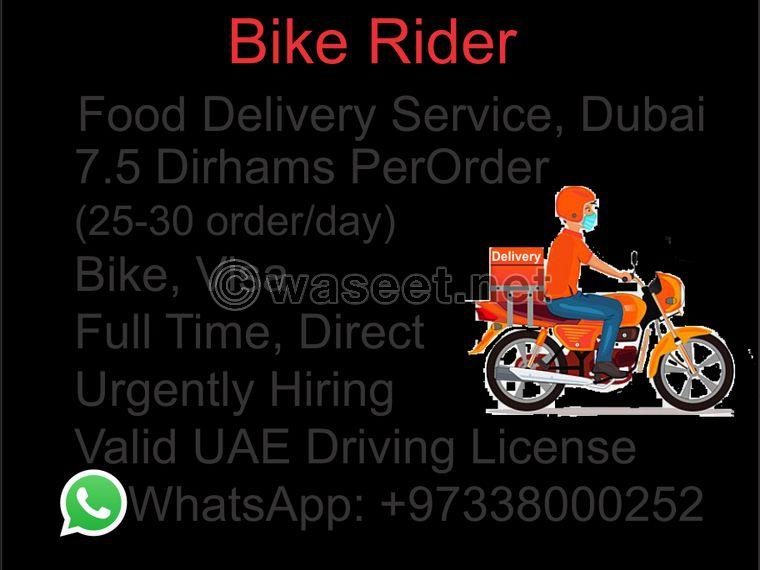 Bik Rider Urgently Hiring 0