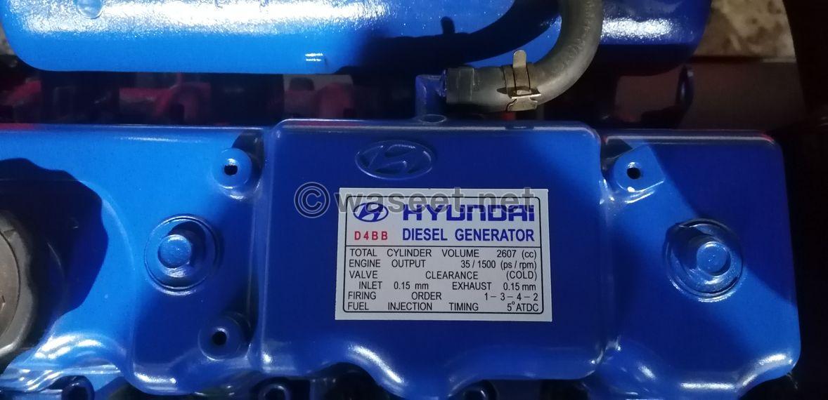 original korean hyundai generator 2