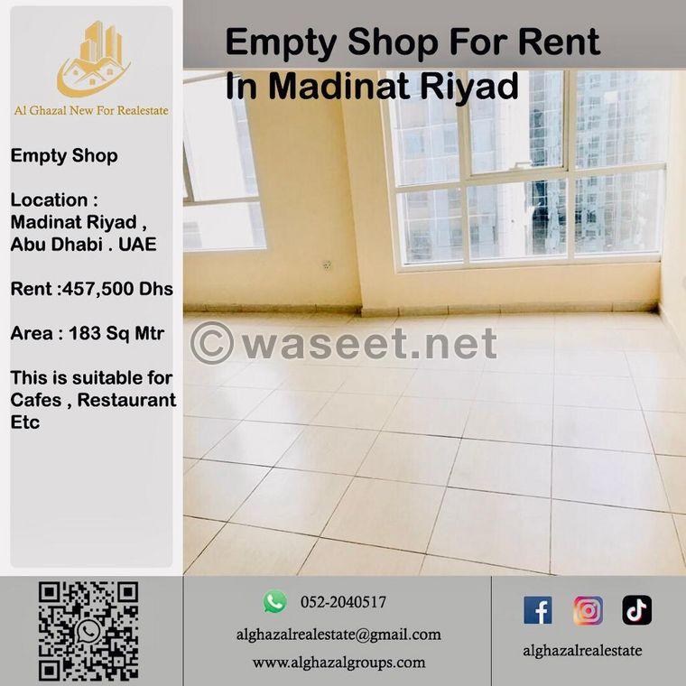 A shop is available for rent  0