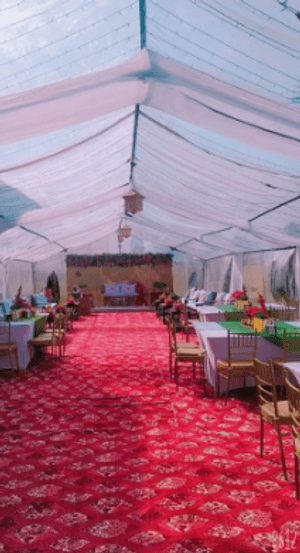 Kush tents and wedding decorations 
