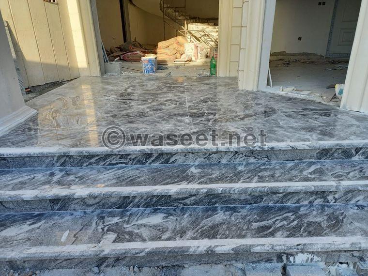 We install all types of indoor and outdoor marble ceramic marble  9