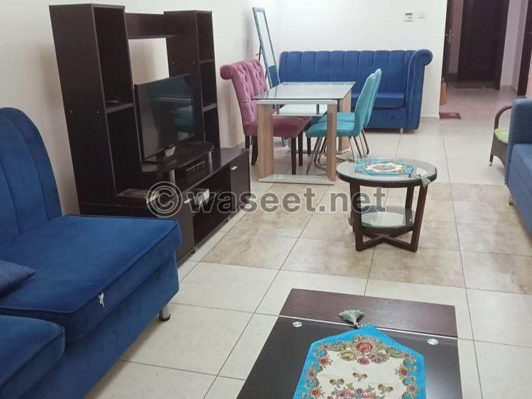 Furnished apartment for rent, two rooms, 2 halls 8