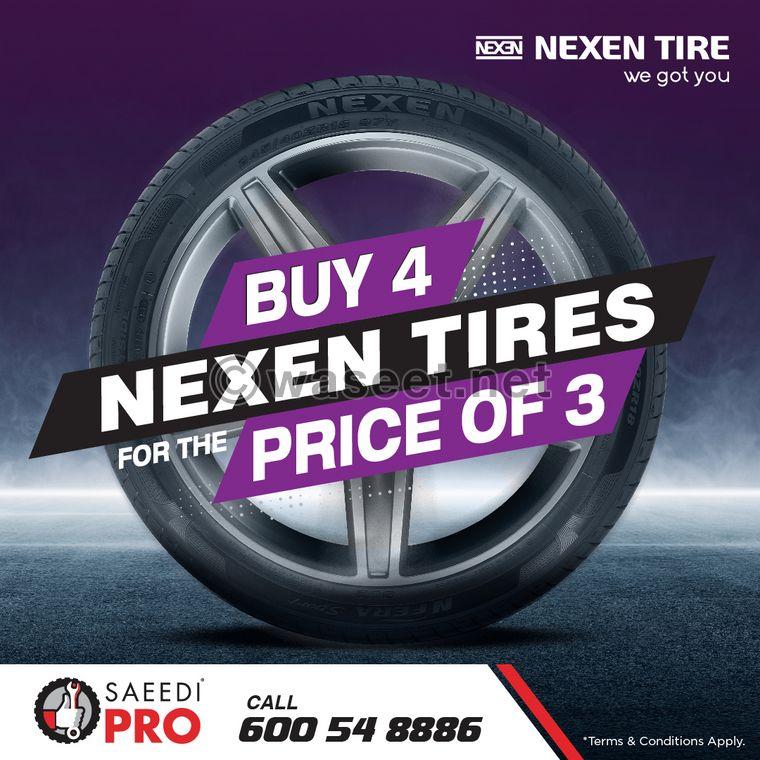 Buy 3 Nexen Tires Get 1 FREE  0