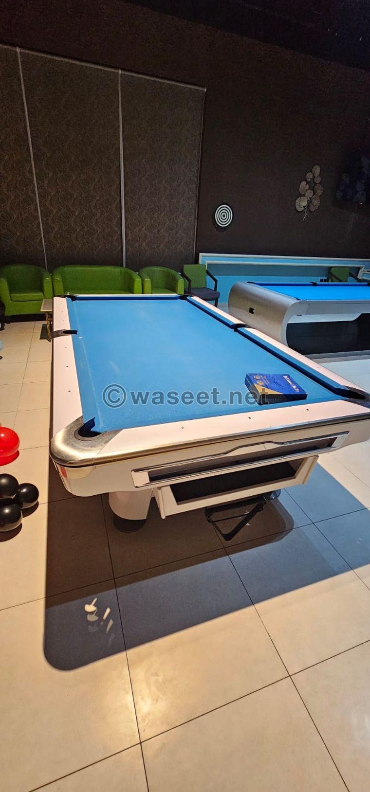 Two tables of billiards large size 2
