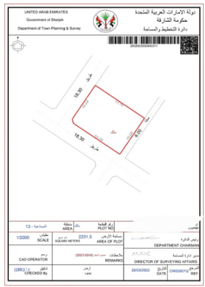 Vacant land for sale in Industrial Area 13