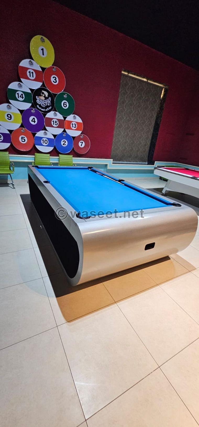 Two tables of billiards large size 1