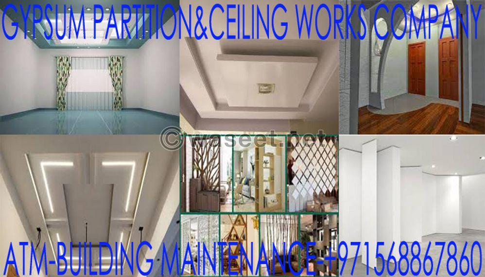 Low cost gypsum ceiling works  3