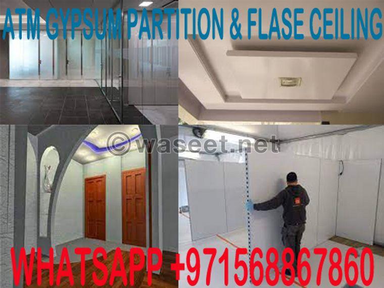 Low cost gypsum ceiling works  0
