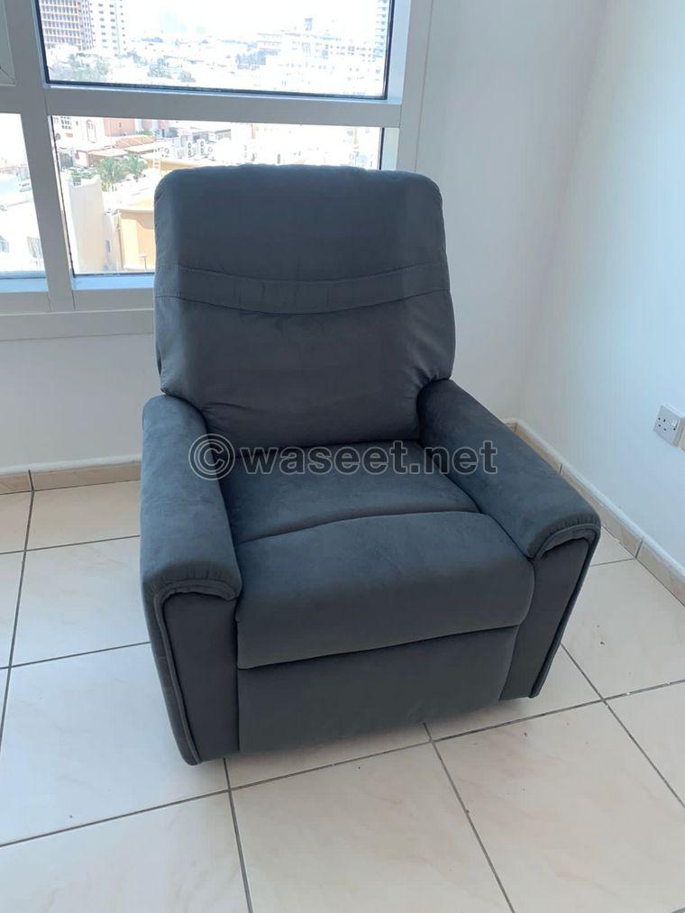 Gray recliner chair 0