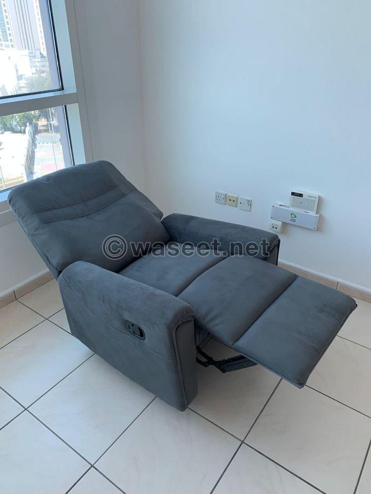 Gray recliner chair 2