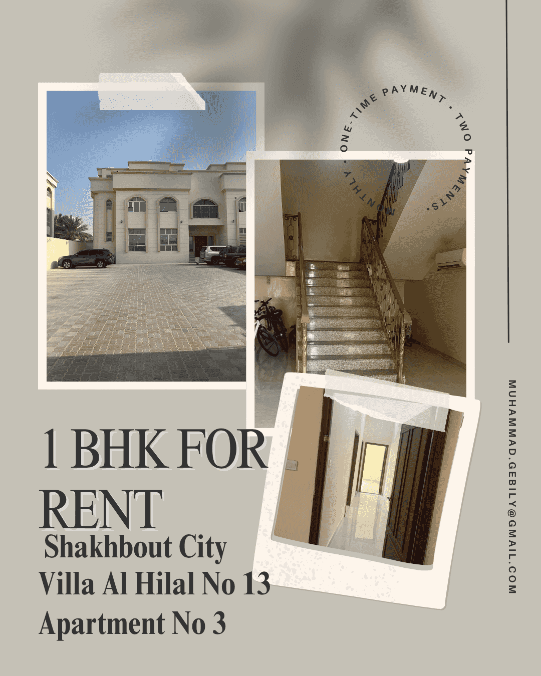 For rent a room and a hall in Shakhbout For rent a room and a hall in Shakhbout