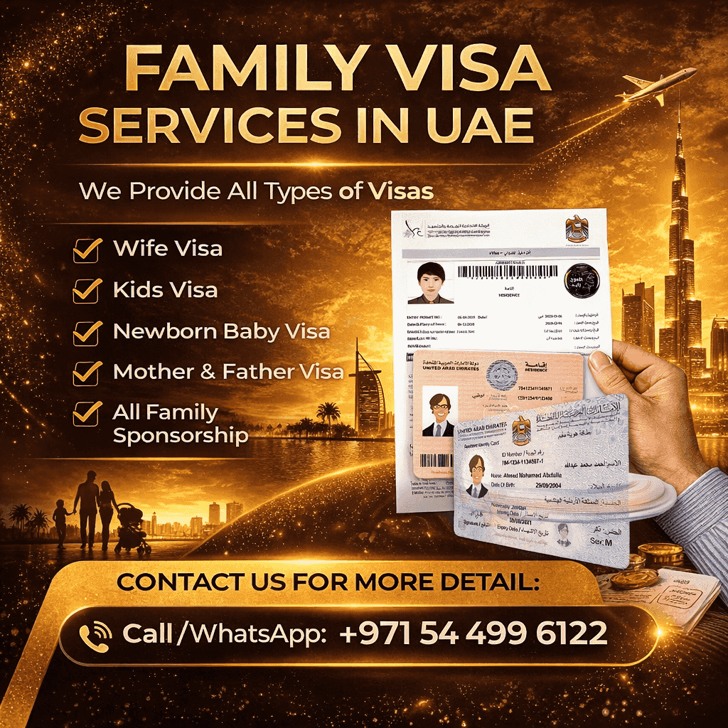 Family visa sponsorship services in the UAE Family visa sponsorship services in the UAE