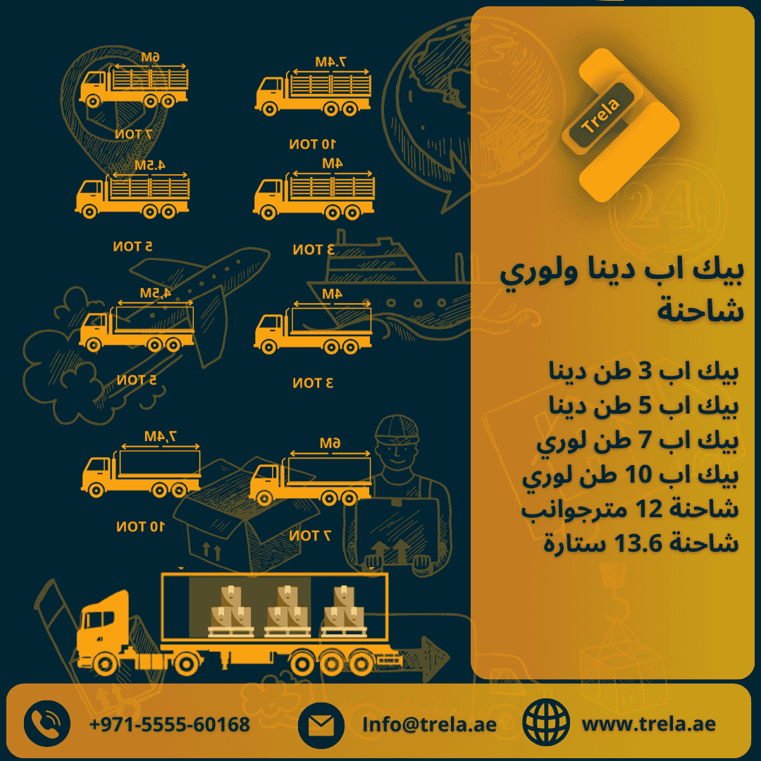 Surface refrigerator trucks and lobed trucks for shipment from the UAE to all Gulf countries Surface refrigerator trucks and lobed trucks for shipment from the UAE to all Gulf countries