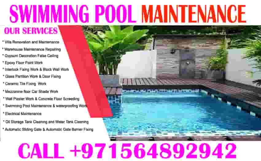 Swimming Pool waterproofing Maintenance in ajman dubai Swimming Pool waterproofing Maintenance in ajman dubai