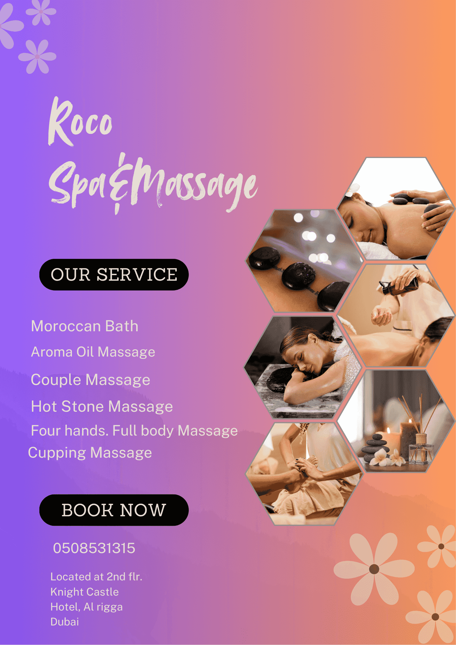 Call Today & Book Your Spa Experience at Roco Spa&Massage Call Today & Book Your Spa Experience at Roco Spa&Massage