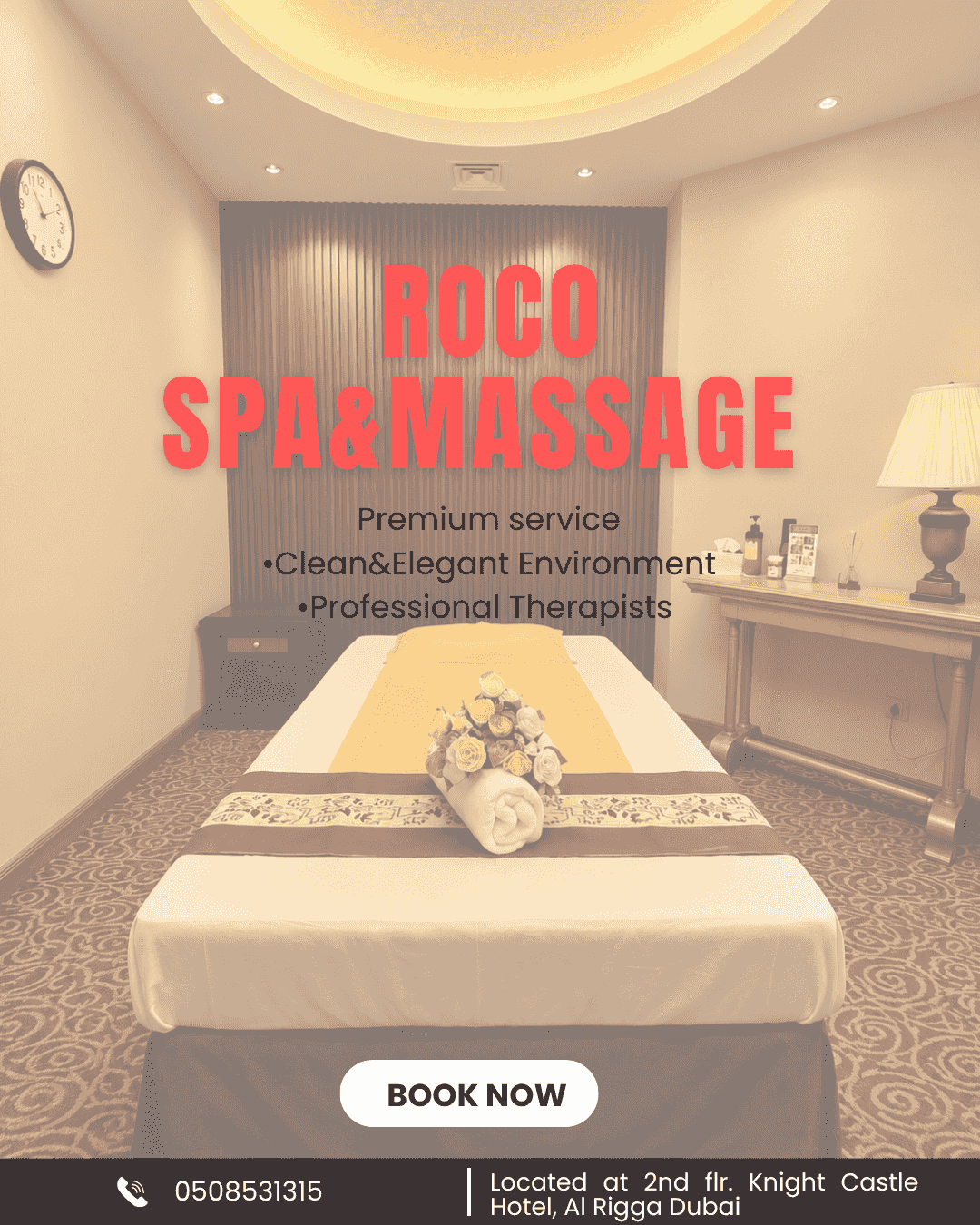 Book Your Escape. Experience Roco Spa&Massage Book Your Escape. Experience Roco Spa&Massage